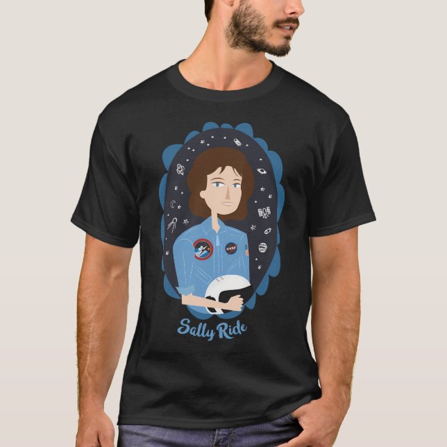 Women Of Science Sally Ride T-Shirt (Front)