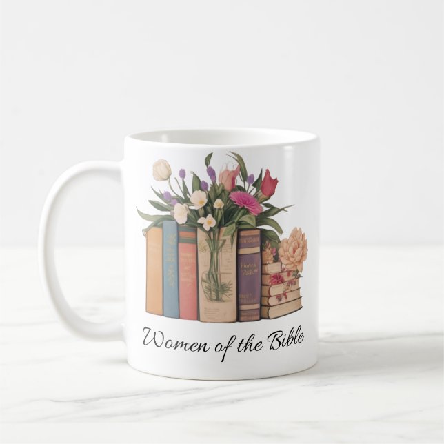 Women Of The Bible book Coffee Mug (Left)