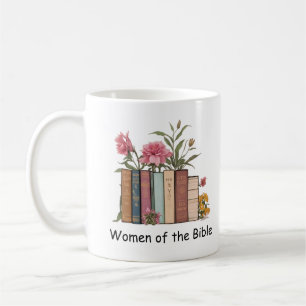 Women Of The Bible Floral Book Coffee Mug
