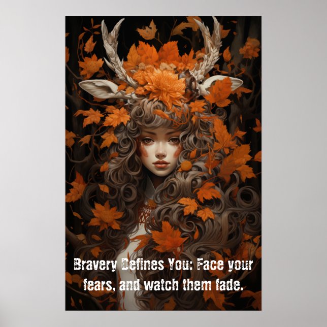 Women of the woods: Bravery Face your fears Poster (Front)