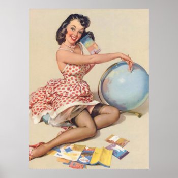 Women Of The World Pin Up Girl Poster by VintageBeauty at Zazzle