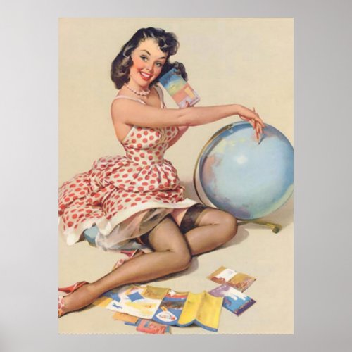 Women of the World Pin Up Girl Poster