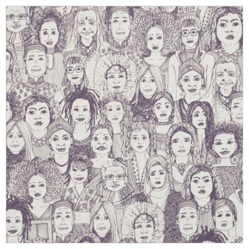women of the world purple fabric