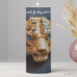 Women of Valor, Tiger hatpin candle. Pillar Candle