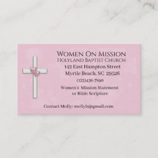Women on Mission Church Business Card
