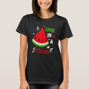 Women One In A Melon Watermelon Hello Summer Vibes T-Shirt