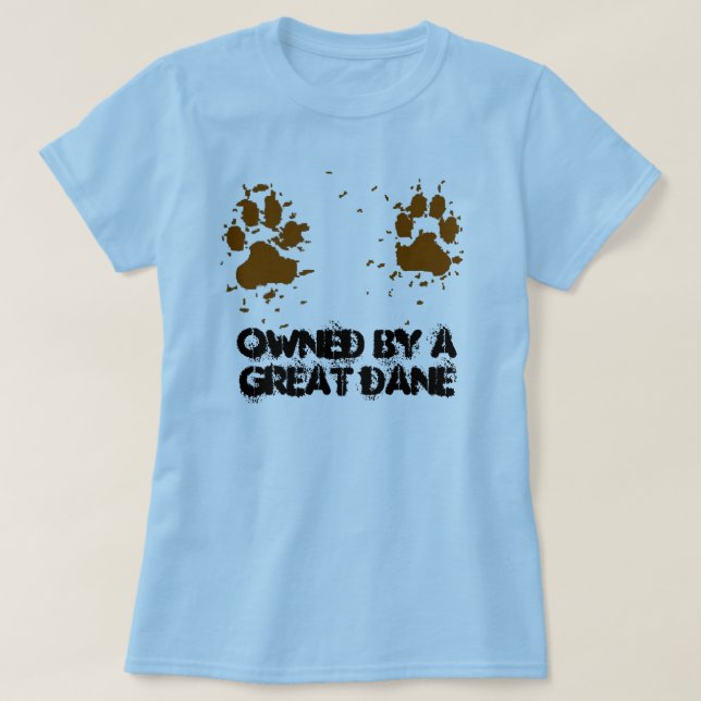 Women Owned by a Great Dane T-Shirt (Design Front)