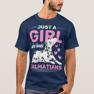Women Pet Dog Lover Girls Dog Breed Dalmatian T-Shirt