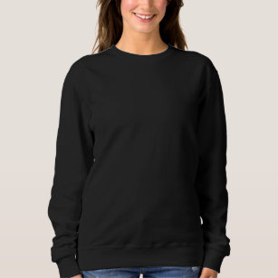Women plain Black Sweatshirt / Customize