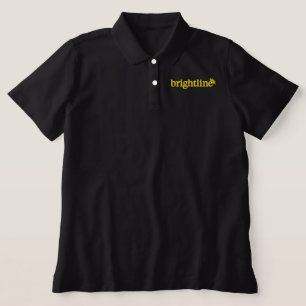 Women polo shirt - logo in black