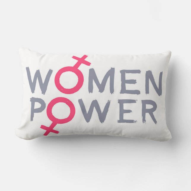 Women Power Lumbar Pillow (Front)