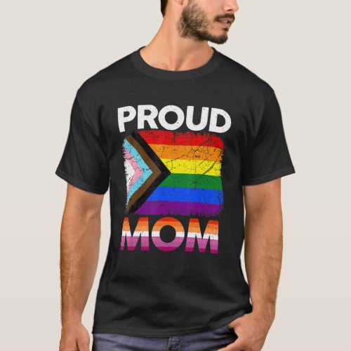Women Proud Mom Transgender Pride Lesbian Lgbt Fat T_Shirt
