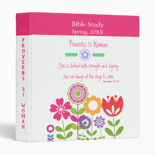 Women Proverbs 31 Bible Study 3 Ring Binder