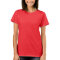 Women Red V-Neck T-Shirt / Customize