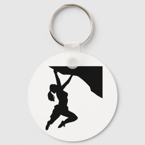 Women Rock Climbing Climber   Keychain