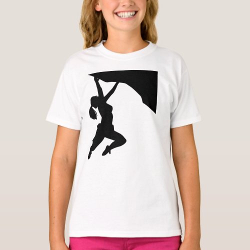 Women Rock Climbing Climber  T_Shirt