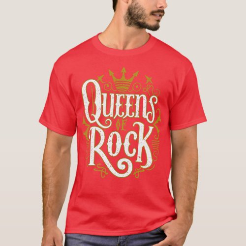Women Rock Queens Rock January T_Shirt
