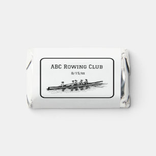 Women Rowing Rowers Crew Team Water Sports Black Hershey's Miniatures