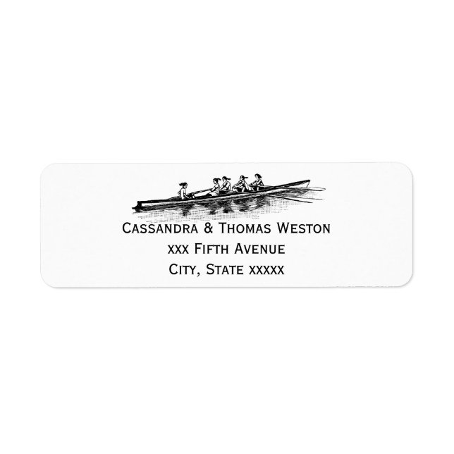 Women Rowing Rowers Crew Team Water Sports Black Label (Front)
