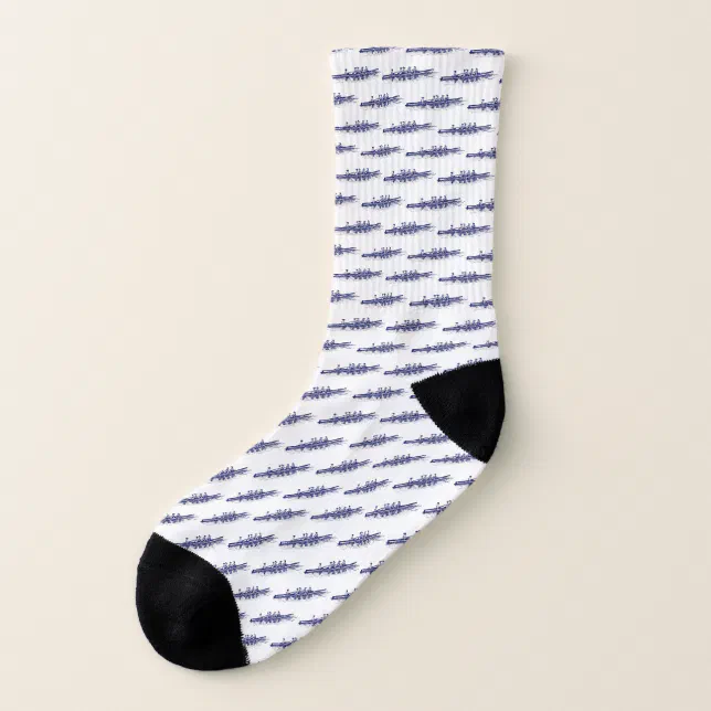 Women Rowing Rowers Crew Team Water Sports Blue Socks | Zazzle