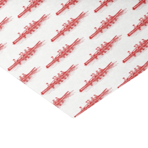Women Rowing Rowers Crew Team Water Sports Red Tissue Paper