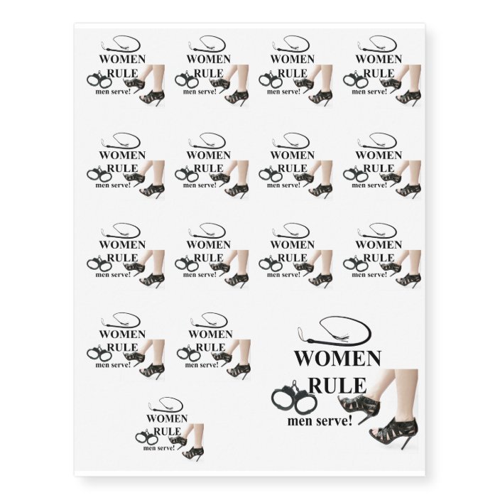WOMEN RULE TEMPORARY TATTOOS