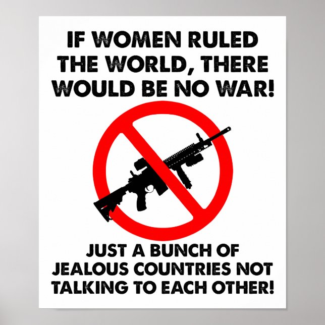 Women Ruling The World Funny Poster (Front)