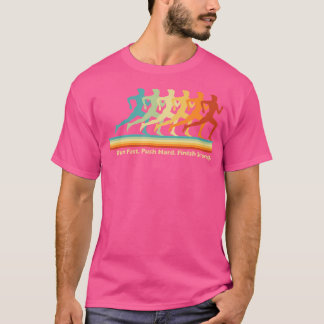 Women Running Track Field Runner Motivational Trai T-Shirt