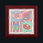 Women’s Accessories by Chariklia Zarris Jewelry Box<br><div class="desc">This work by Chariklia Zarris shows a group of women’s accessories,  including a shoe,  belt,  bracelet and a handbag. This would make a great gift for someone who loves to accessorize or enjoys a fun shopping spree. Order yours today!</div>