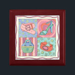 Women’s Accessories by Chariklia Zarris Jewelry Box<br><div class="desc">This work by Chariklia Zarris shows a group of women’s accessories,  including a shoe,  belt,  bracelet and a handbag. This would make a great gift for someone who loves to accessorize or enjoys a fun shopping spree. Order yours today!</div>