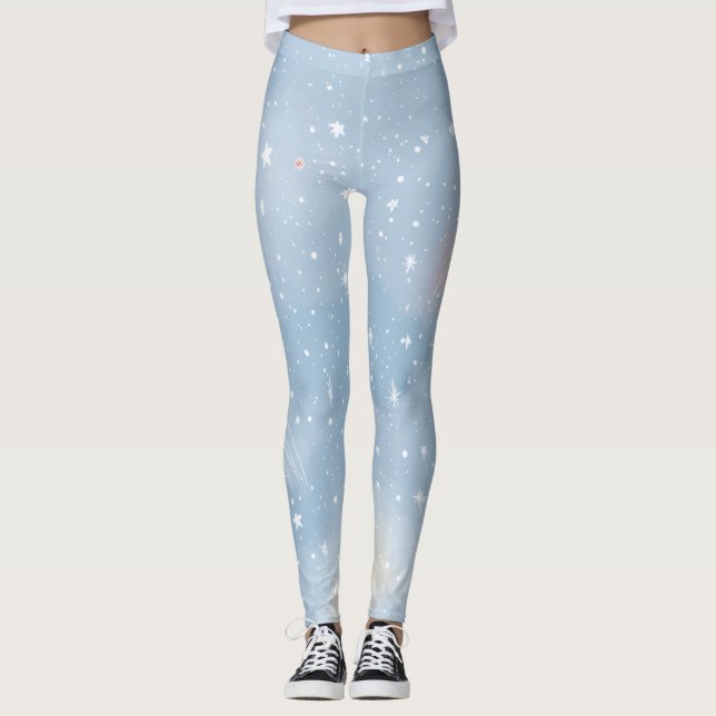  Women’s All-Over-Print Leggings (Front)