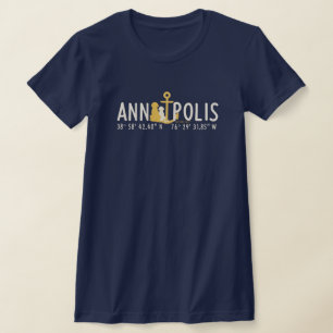 Women’s Anchored In Annapolis Navy T-Shirt