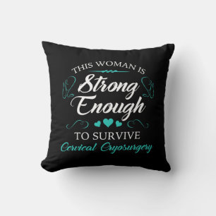 Women’s Cervical Cryosurgery Recovery Throw Pillow