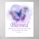 Women’s Christian Butterfly Bible Verse: Blessed Poster | Zazzle