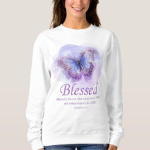 Women’s Christian Butterfly Bible Verse: Blessed