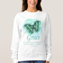 Women’s Christian Butterfly Bible Verse: Grace