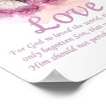 Women’s Christian Butterfly Bible Verse: Love Poster | Zazzle