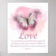 Women’s Christian Butterfly Bible Verse: Love Poster | Zazzle