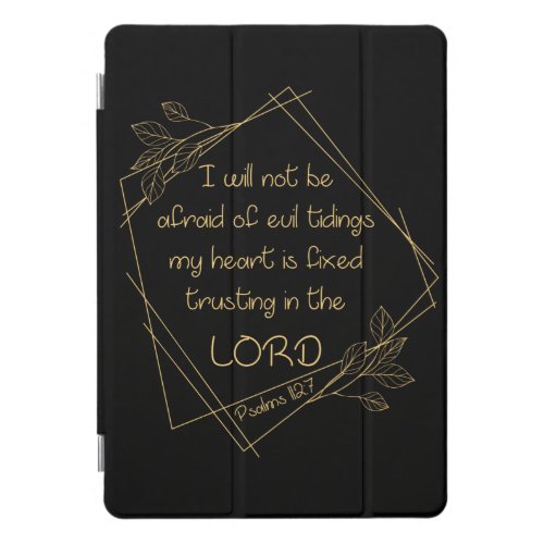 Womens Christian Verse I Will Not Be Afraid iPad Pro Cover