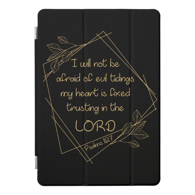 Women’s Christian Verse: I Will Not Be Afraid iPad Pro Cover (Front)