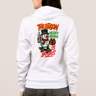 Women’s Cozy Christmas Snowman Holiday Hoodie