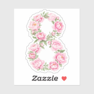 Women’s Day Peony Flower for March 8  Sticker