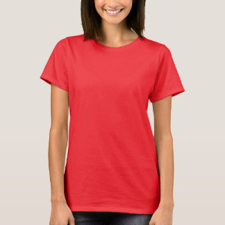 Women’s Deep Red Cotton Basic T-Shirt
