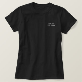 Women’s Embroidered Retired Air Force Shirt