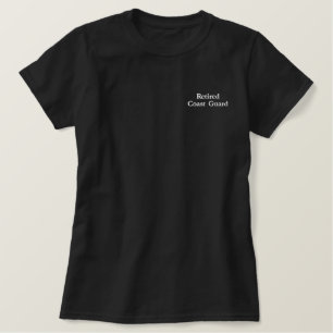 Women’s Embroidered Retired Coast Guard Shirt