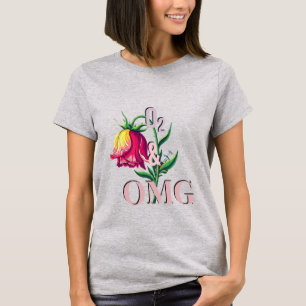 Women’s Funny Nurse T-Shirt –“O₂ & OMG” Dark Humor