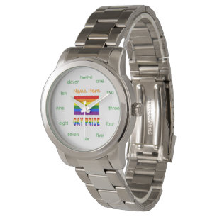 Women’s Gay Pride LGBTQ Rainbow Flag Watch