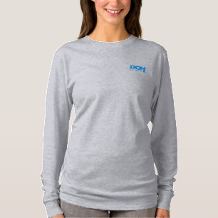 Women’s - Gray - Long Sleeve - DCH Blue Logo T-Shirt