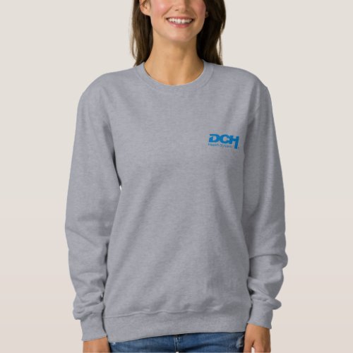 Womens _ Gray _ Sweater _ DCH Blue Logo