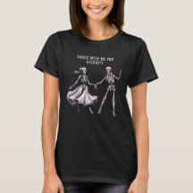 Women’s Halloween T-Shirt – Dancing Skeletons